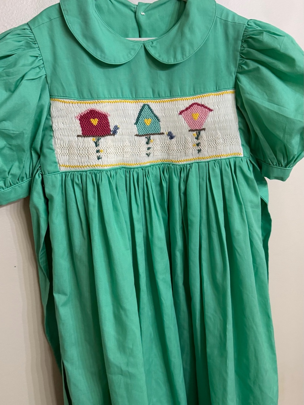 Beautiful & Unique Smocked Birdhouse Dress